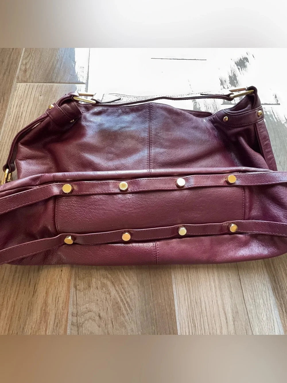 Rebecca Minkoff Nikki in Plum Large Leather Hobo Purse